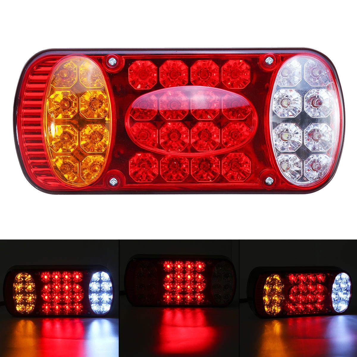 12V 32 LED luce di arresto posteriore coda freno indicatore di direzione Truck Trailer Van Caravan